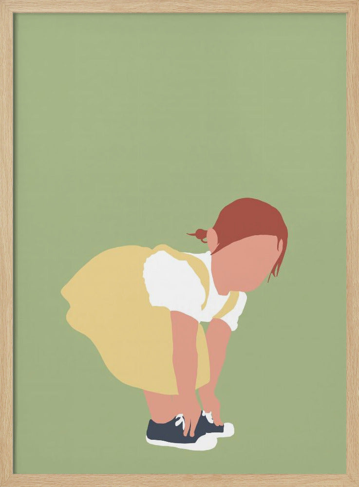Lilou - Redhead Girl Silhouette | Poster