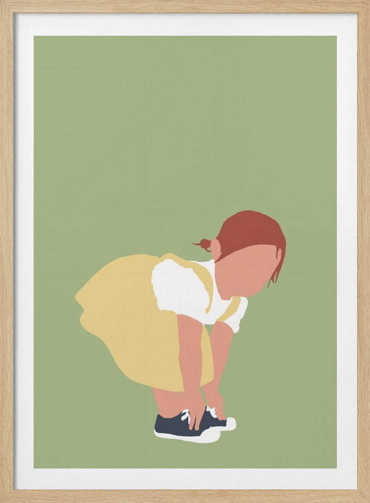 Lilou - Redhead Girl Silhouette | Poster