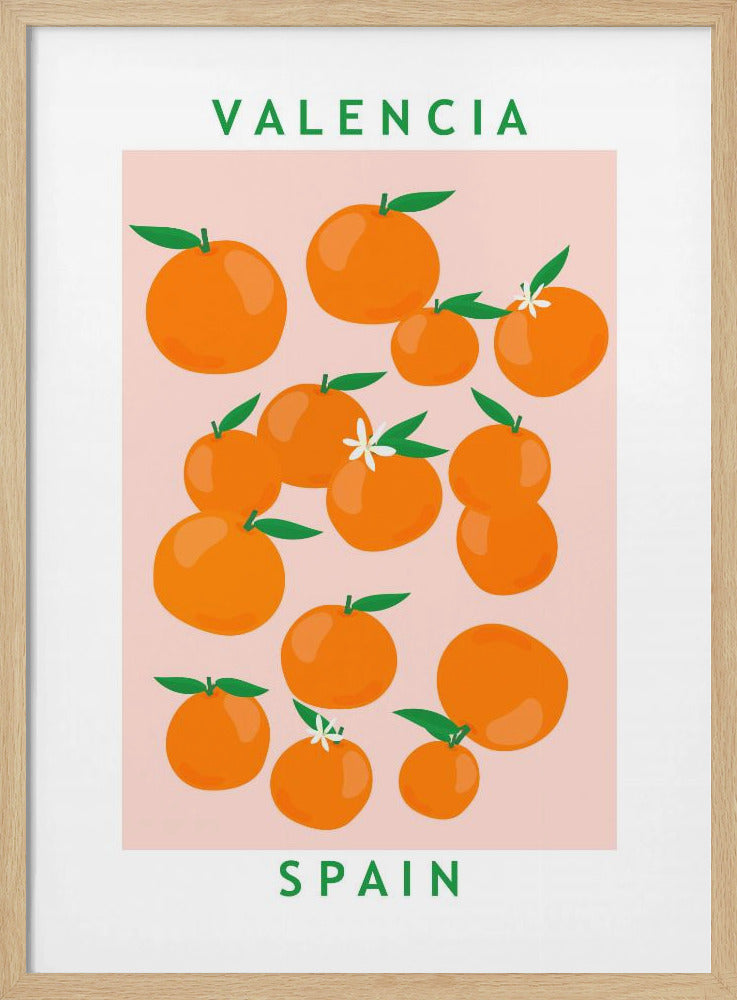 Blumenmarkt Orangen | Poster