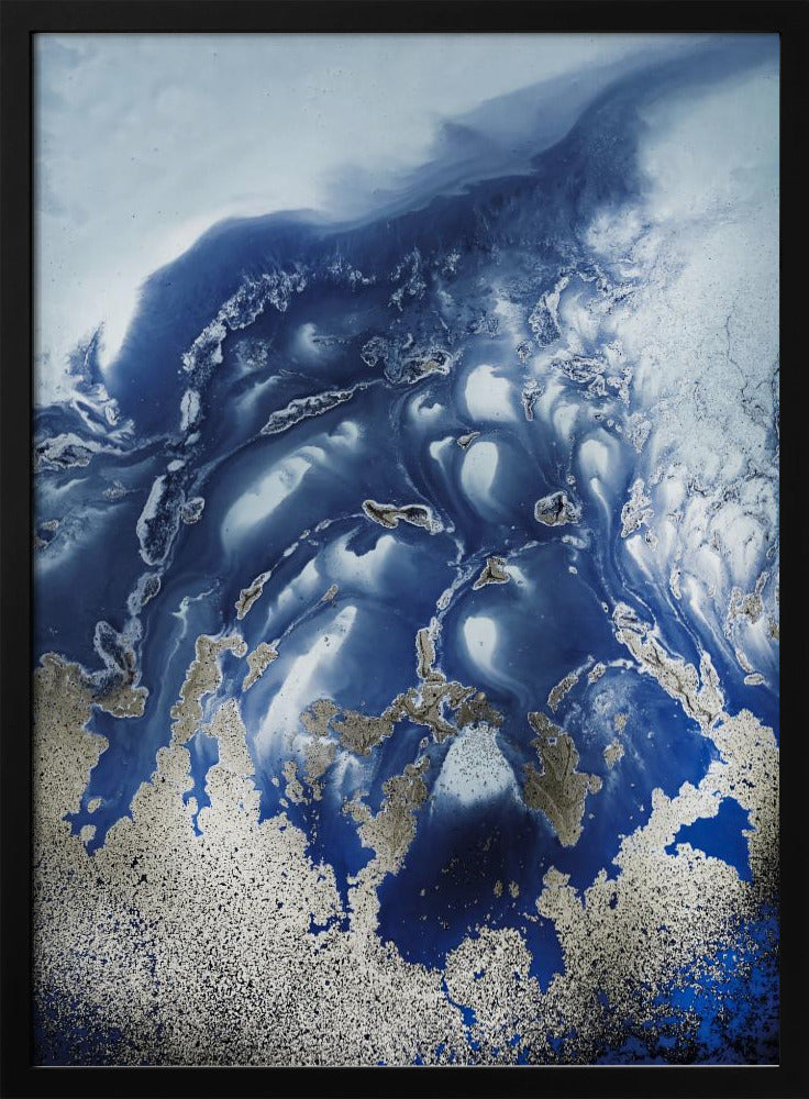 Beruhigend - "Ocean Wave Waltz 1" - Aquarellwellen | Poster