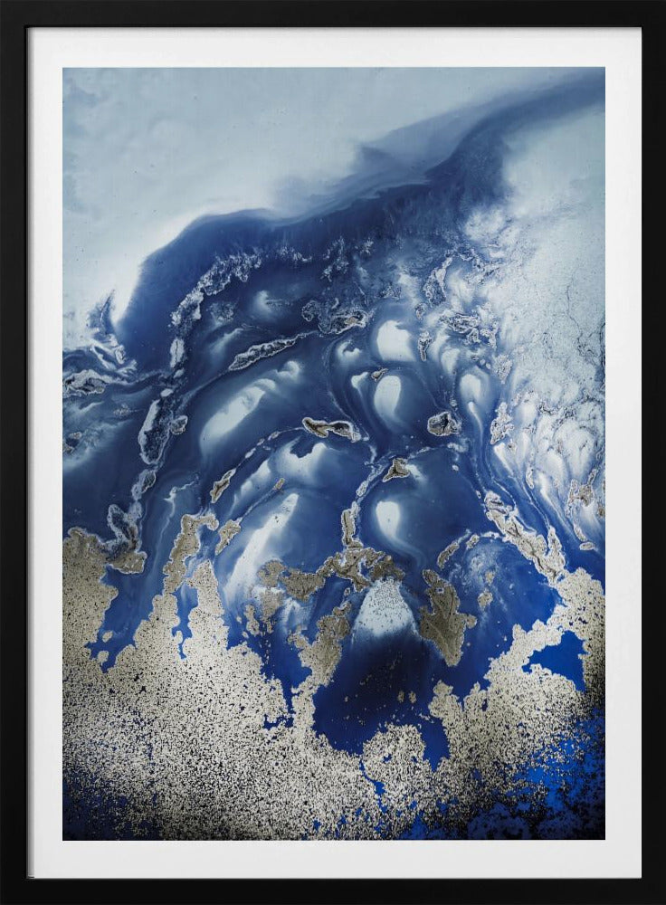 Beruhigend - "Ocean Wave Waltz 1" - Aquarellwellen | Poster