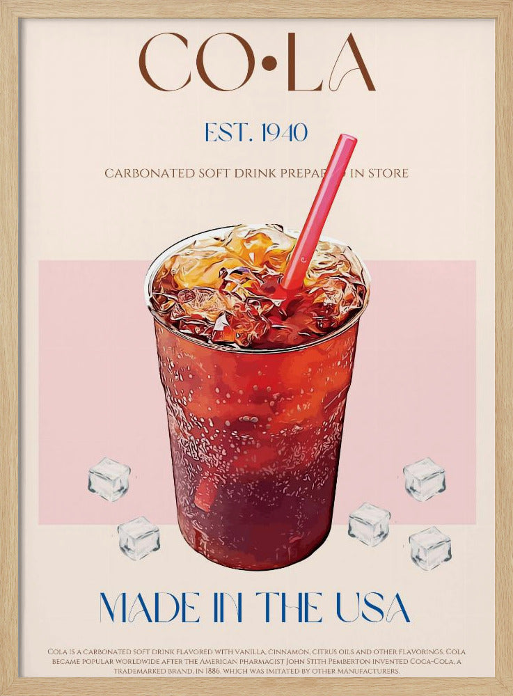 Gekühlter Cola-Genuss | Poster