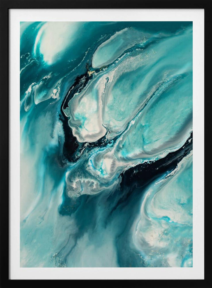 Ozeanblaugrün Aqua Türkis "Ocean Teal" | Poster