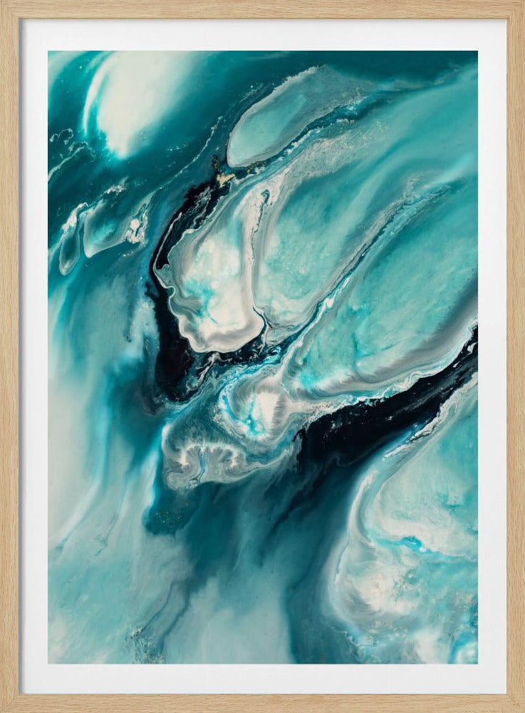 Ozeanblaugrün Aqua Türkis "Ocean Teal" | Poster