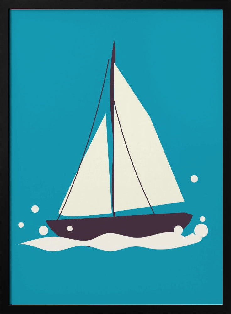 Segelboot auf dem Meer | Poster