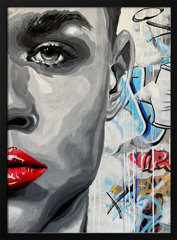 Lebendiger Graffiti-Blick | Poster