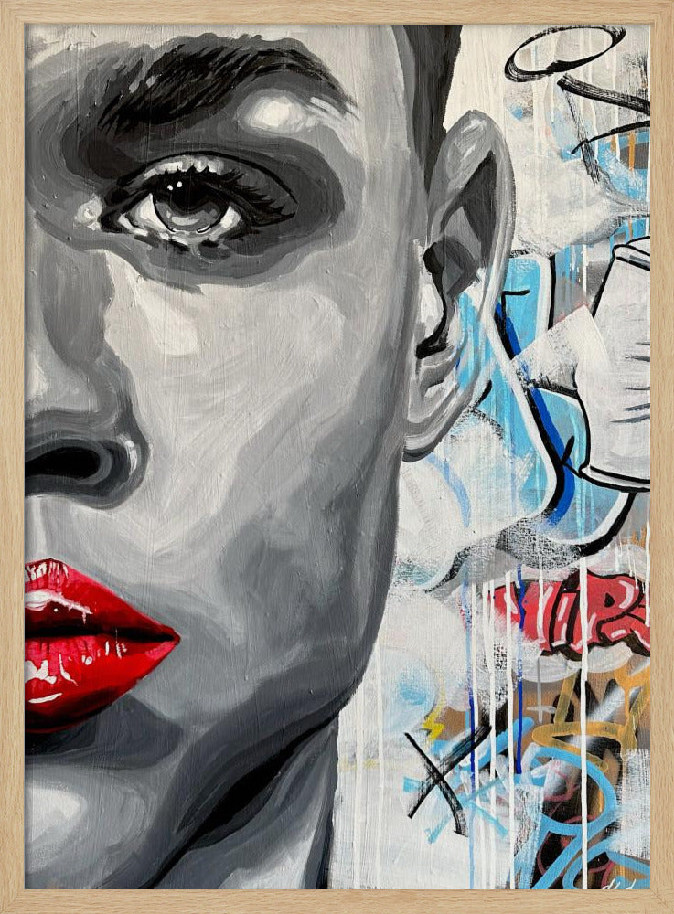 Lebendiger Graffiti-Blick | Poster