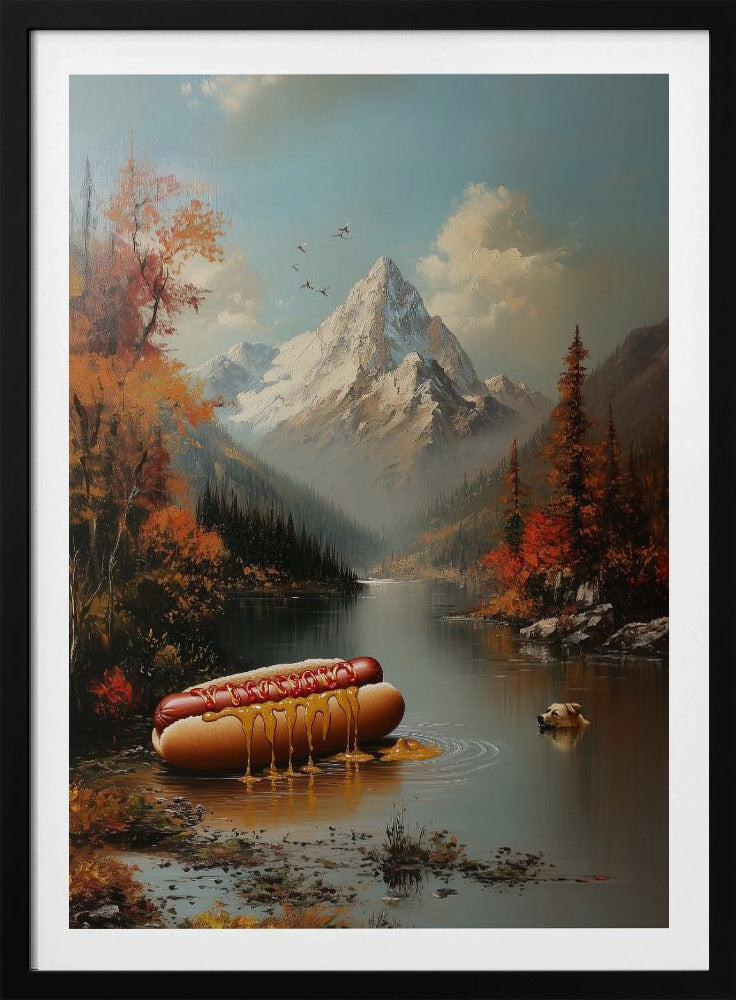 Schwimmende Hunde | Poster