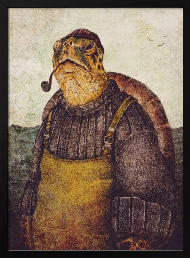 Vintage Stilvolle Schildkröte | Poster