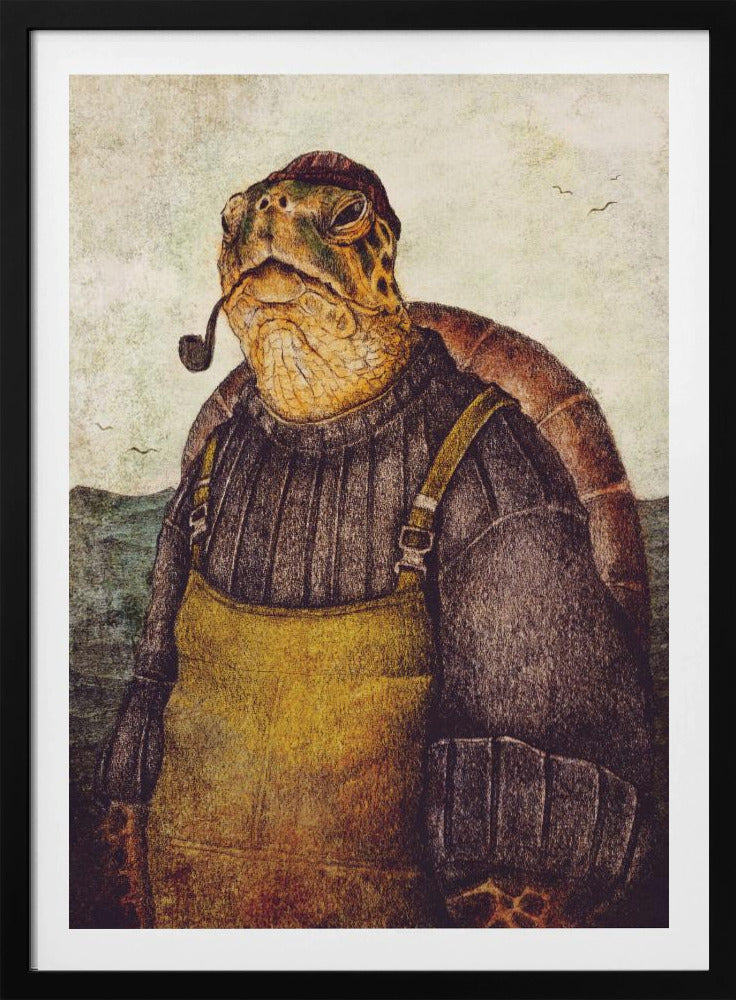 Vintage Stilvolle Schildkröte | Poster