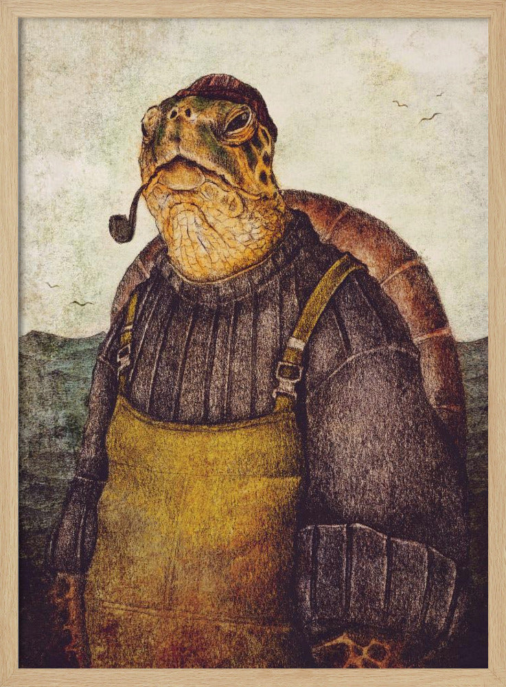 Vintage Stilvolle Schildkröte | Poster