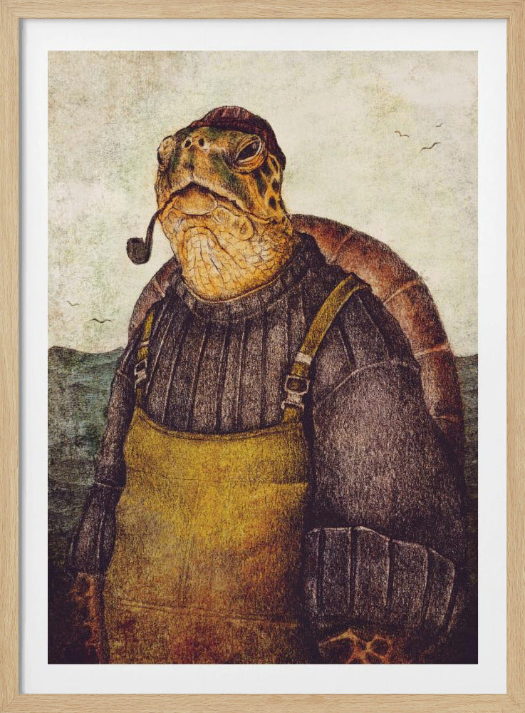 Vintage Stilvolle Schildkröte | Poster