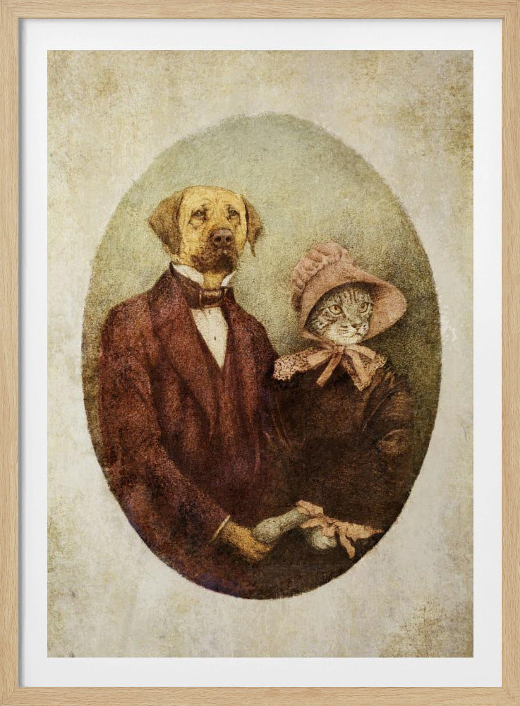 Porträtpaar im viktorianischen Stil | Poster