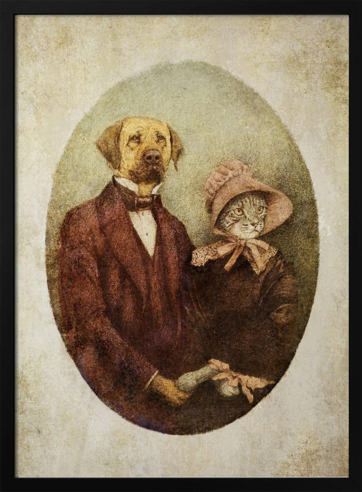 Porträtpaar im viktorianischen Stil | Poster