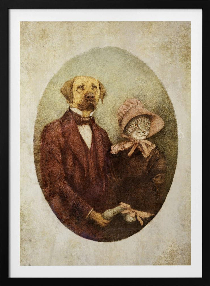 Porträtpaar im viktorianischen Stil | Poster