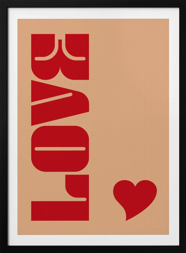 Roter fetter Schriftzug | Poster