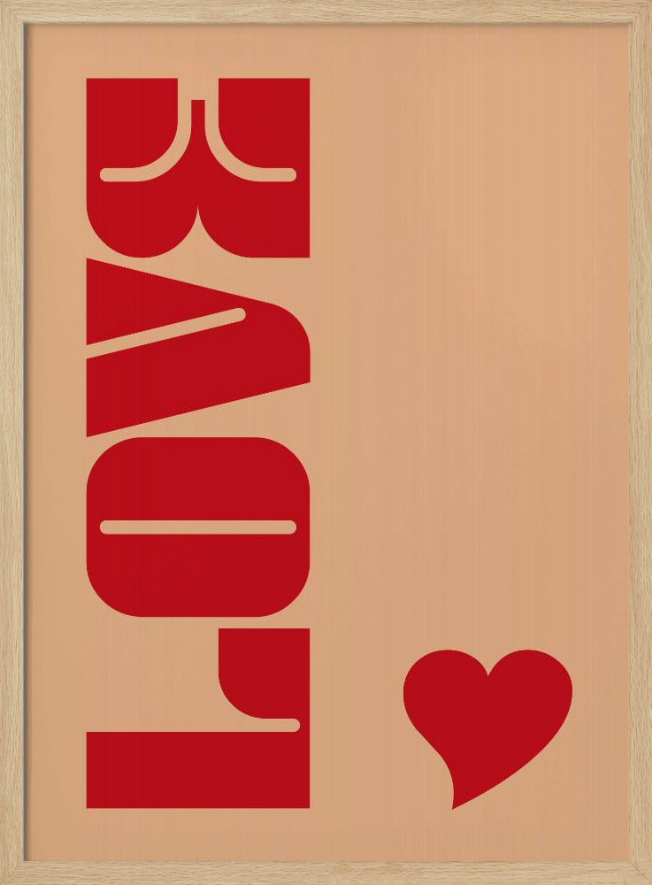 Roter fetter Schriftzug | Poster