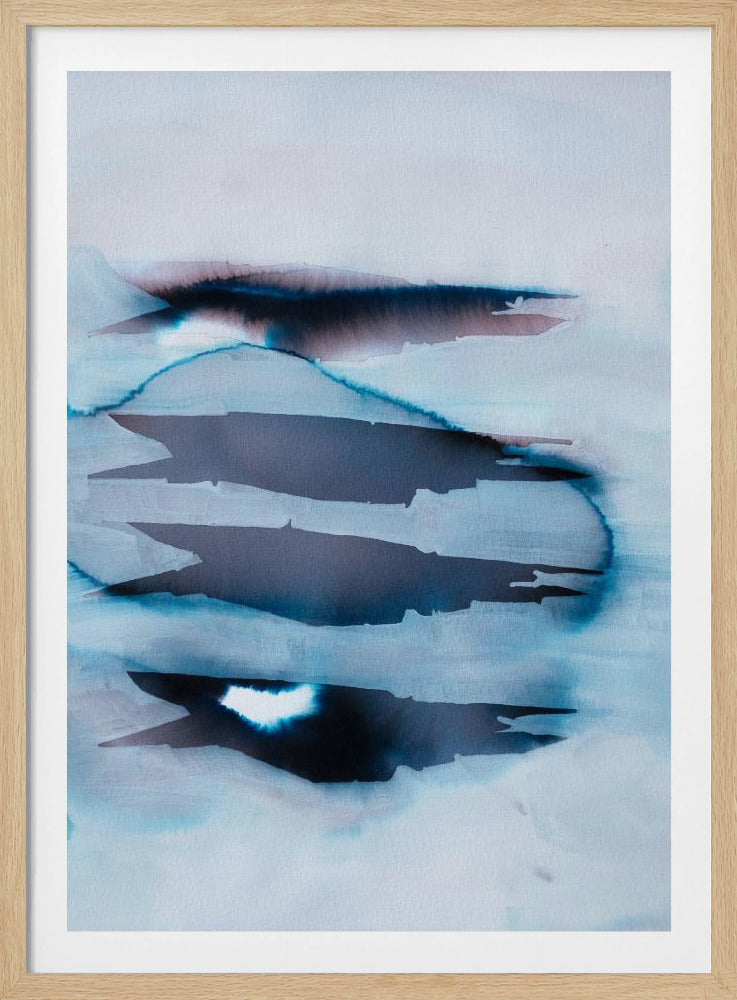 Durchscheinende Schichten Landschaft | Poster