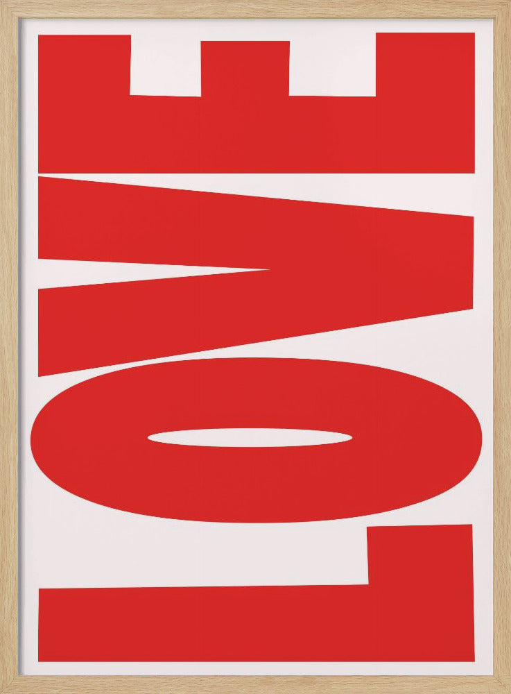 Fettgedruckte rote Botschaft | Poster