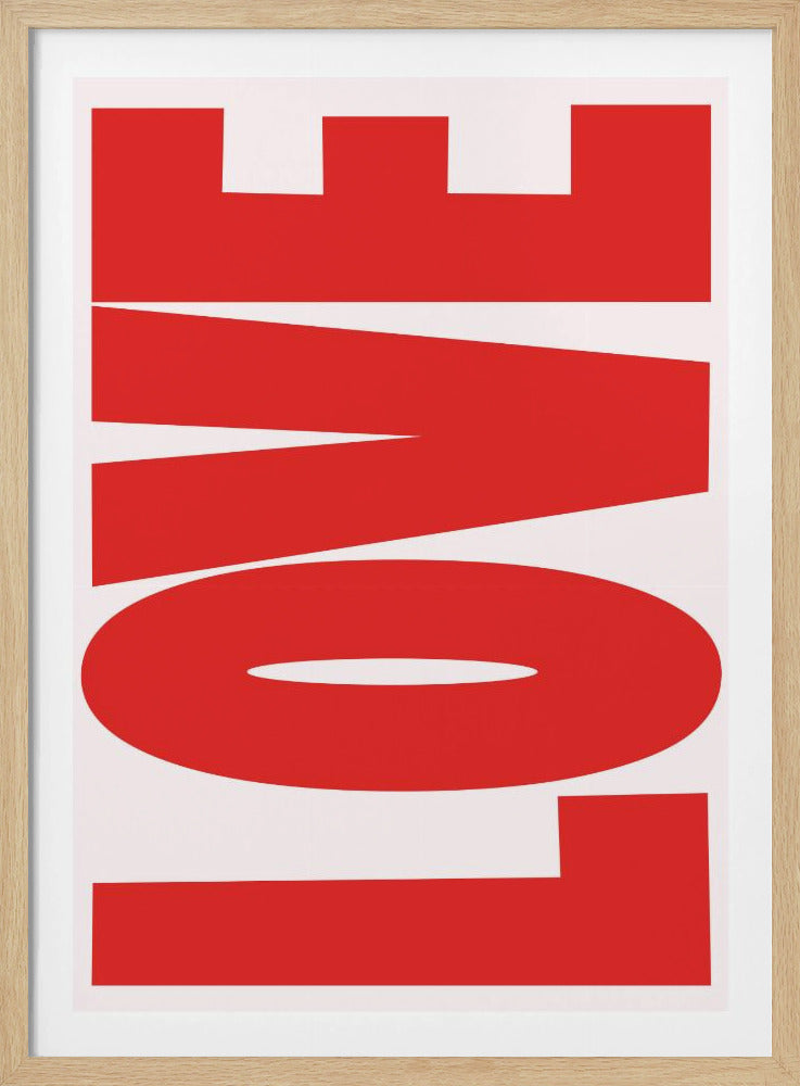 Fettgedruckte rote Botschaft | Poster