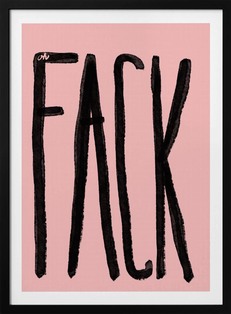 Mutiger schwarzer Ausdruck | Poster