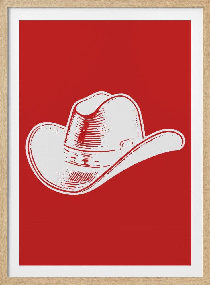 Roter Cowboyhut | Poster