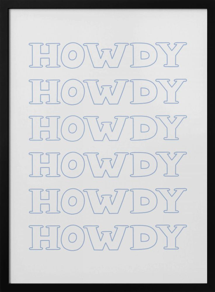 Blaues Howdy | Poster
