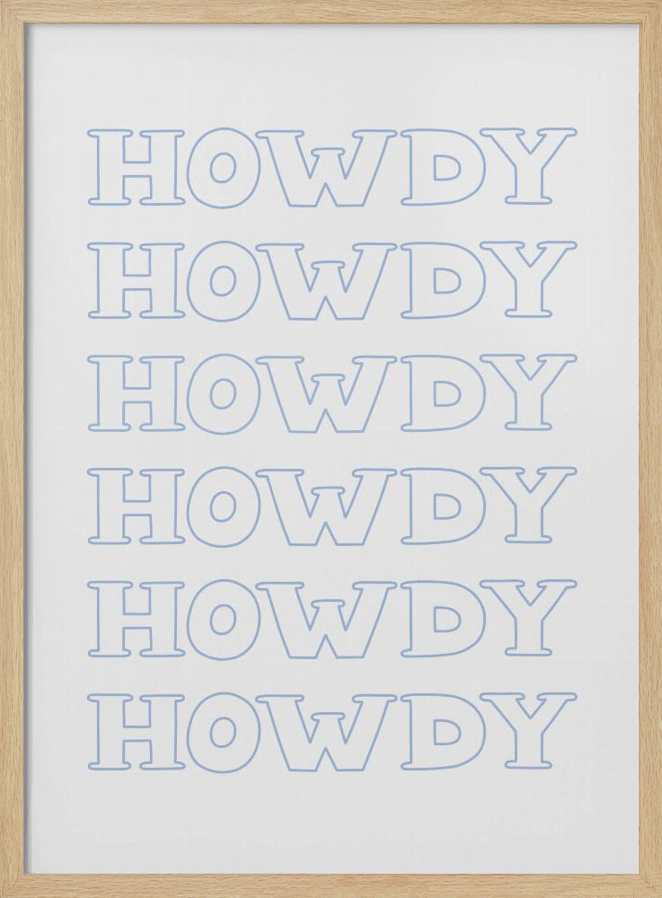 Blaues Howdy | Poster