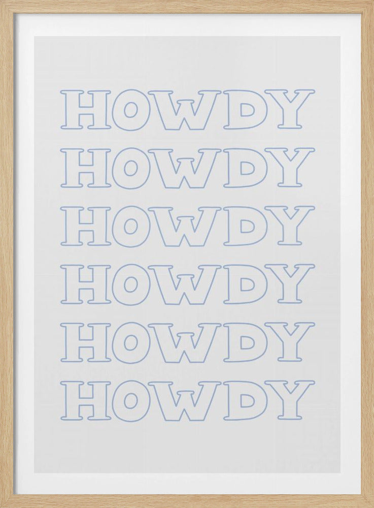 Blaues Howdy | Poster