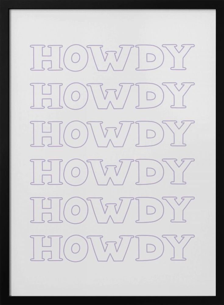 Lila Howdy | Poster