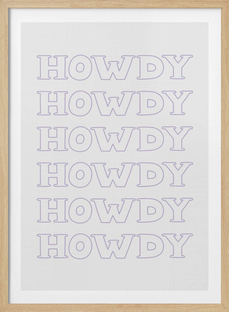 Lila Howdy | Poster