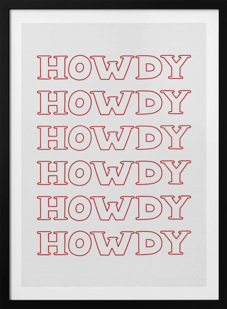 Rotes Howdy | Poster