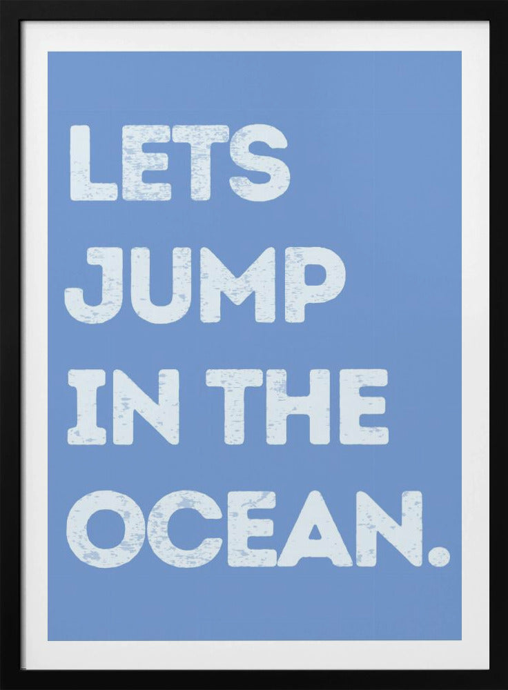 Sprung in den Ozean | Poster