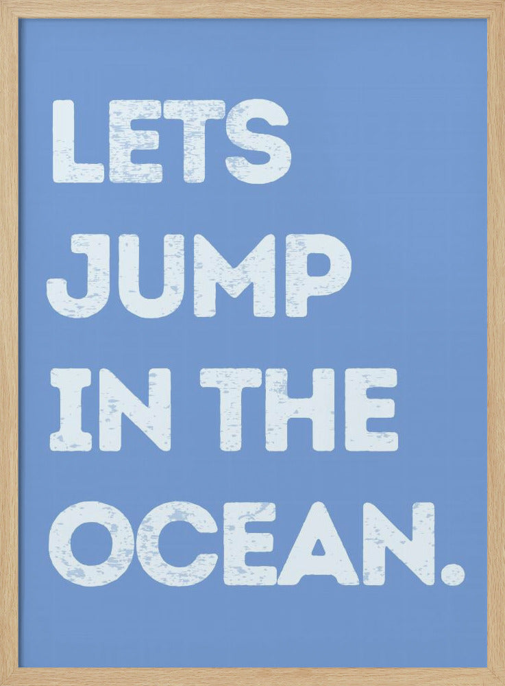 Sprung in den Ozean | Poster