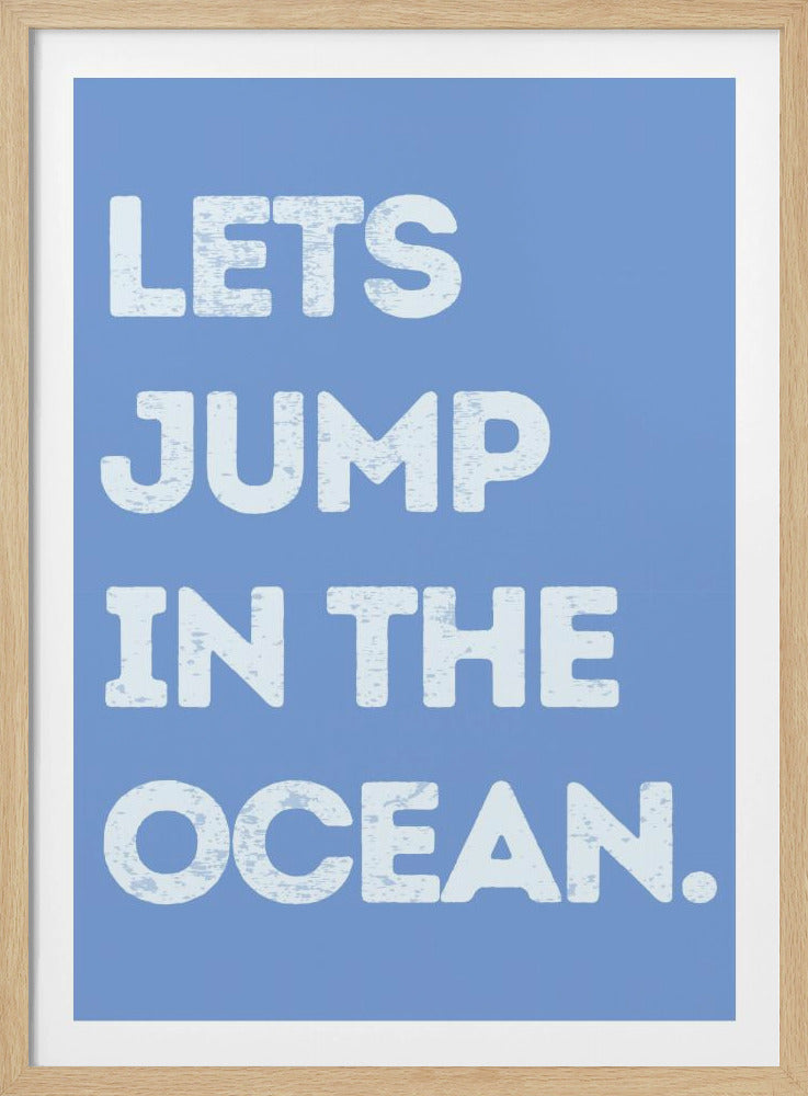 Sprung in den Ozean | Poster