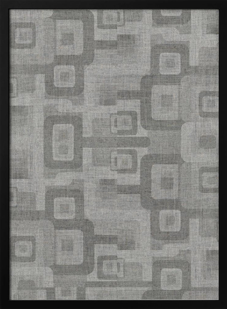 Retro Geometrischer Fluss | Poster