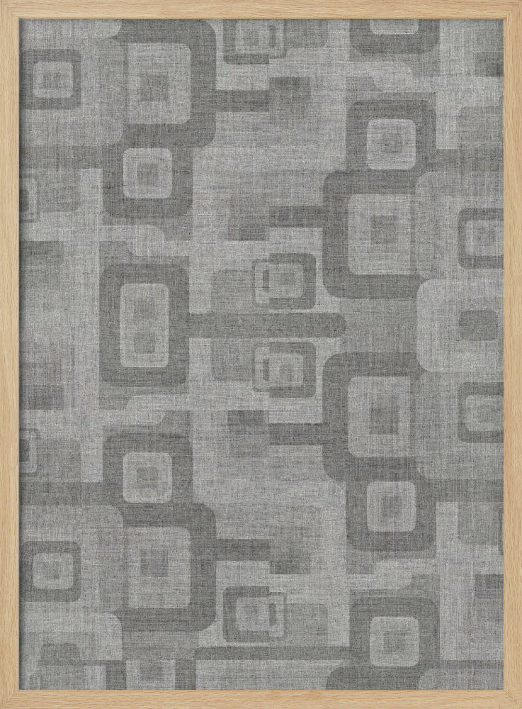 Retro Geometrischer Fluss | Poster