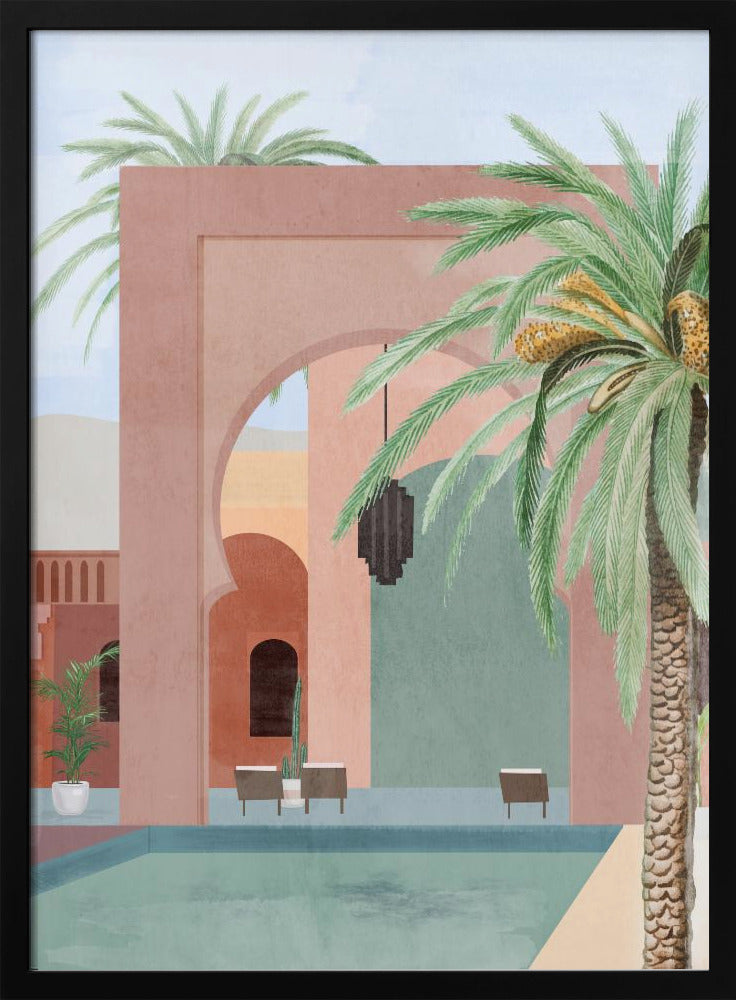 Marokkanischer Pool | Poster
