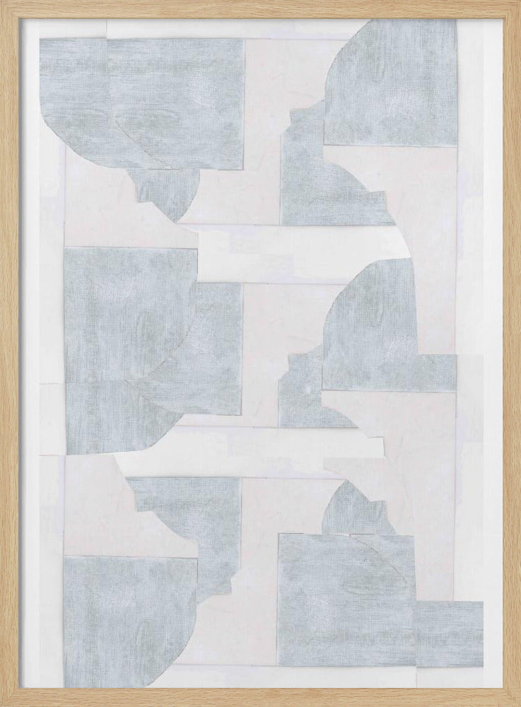 Geometrische weiße Formen | Poster