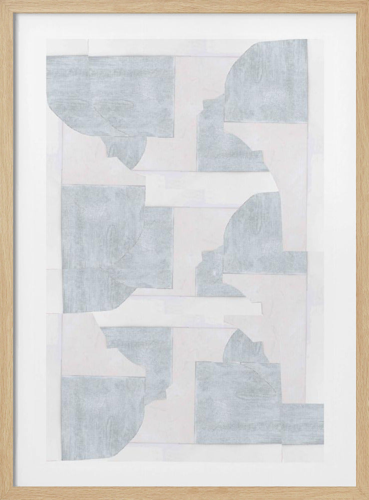 Geometrische weiße Formen | Poster
