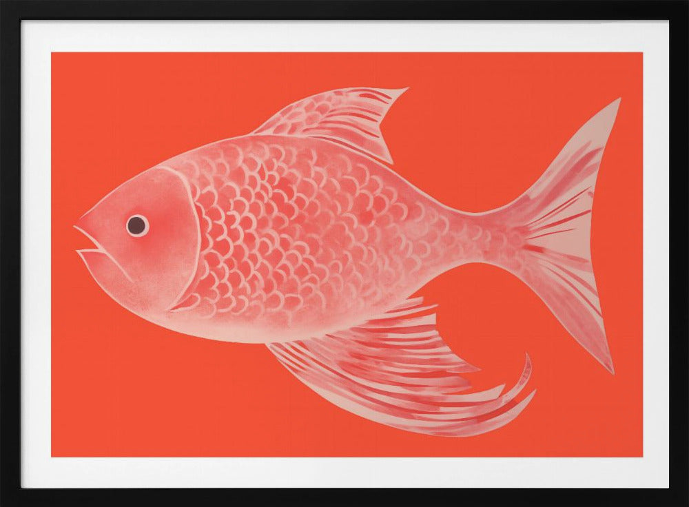 Roter Fantasiefisch | Poster