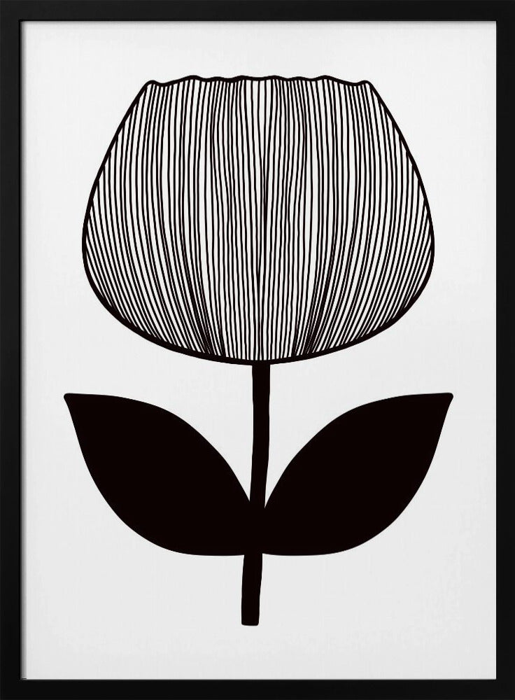Monochrome Blüte | Poster