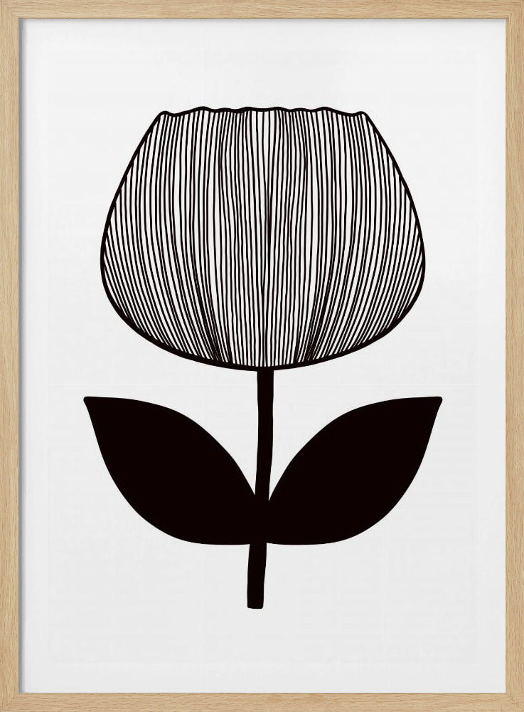 Monochrome Blüte | Poster