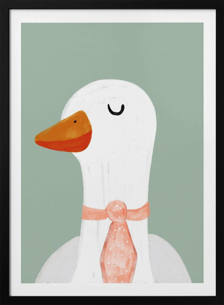 Gans mit Krawatte | Poster