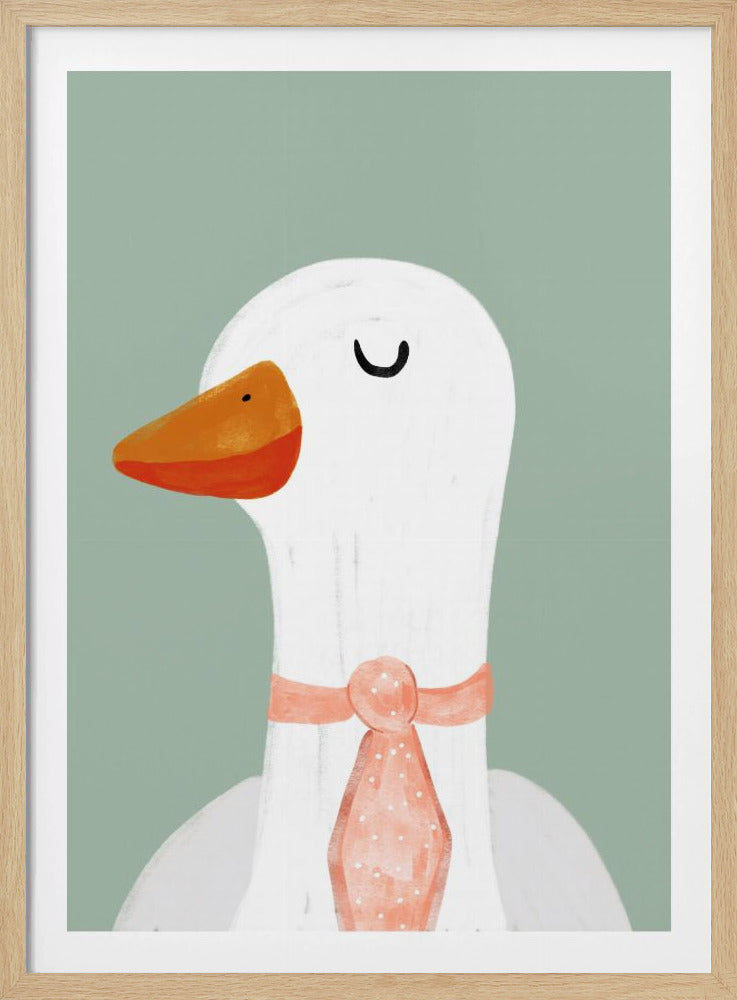 Gans mit Krawatte | Poster