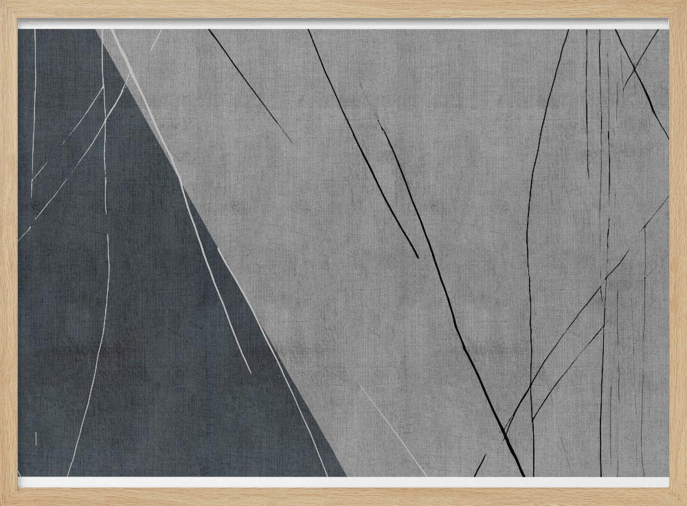 Abstrakte Linien auf Grau | Poster