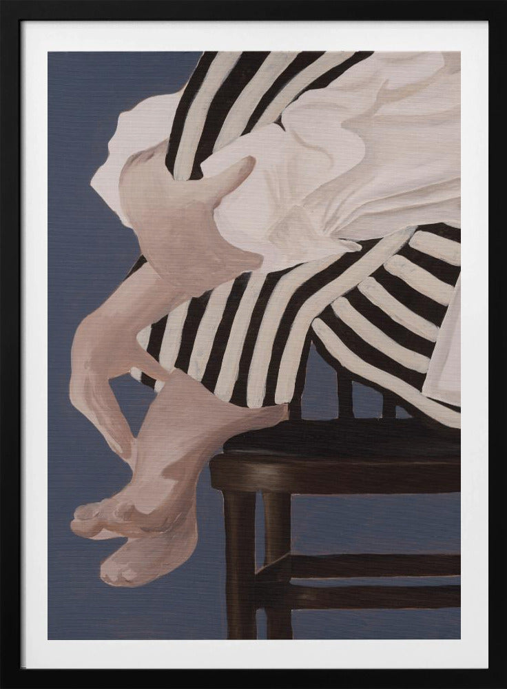 Auf einem Stuhl sitzende Figur | Poster