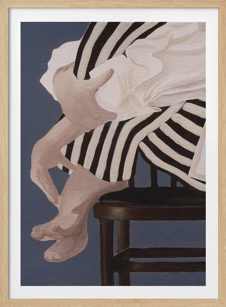 Auf einem Stuhl sitzende Figur | Poster
