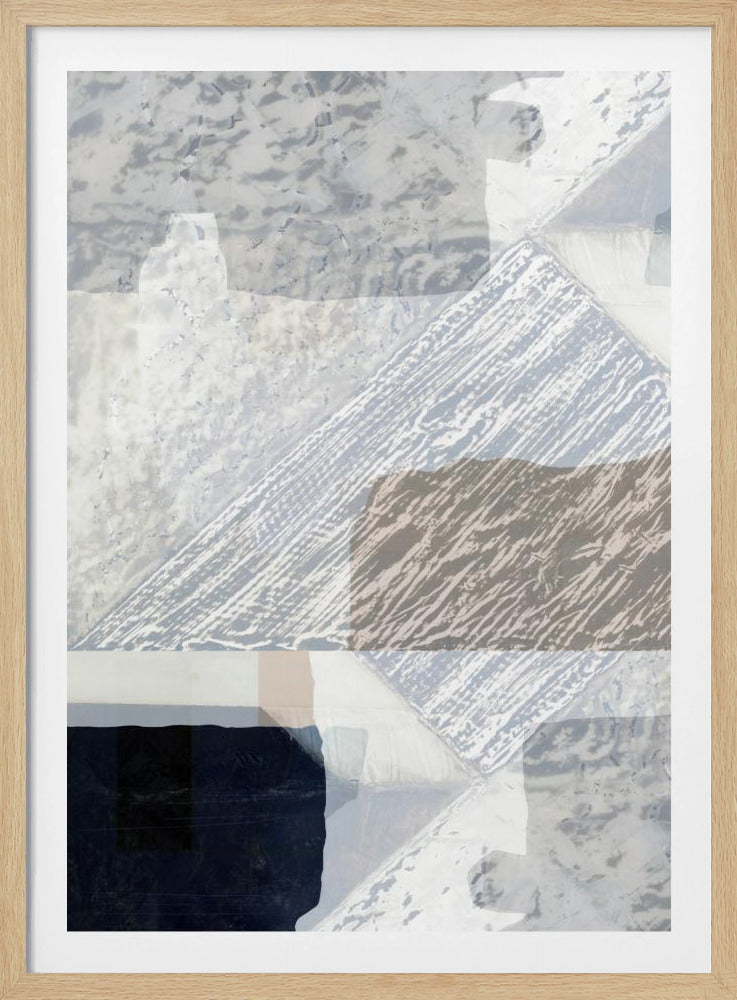 Fragmentierte Form in Weiß | Poster