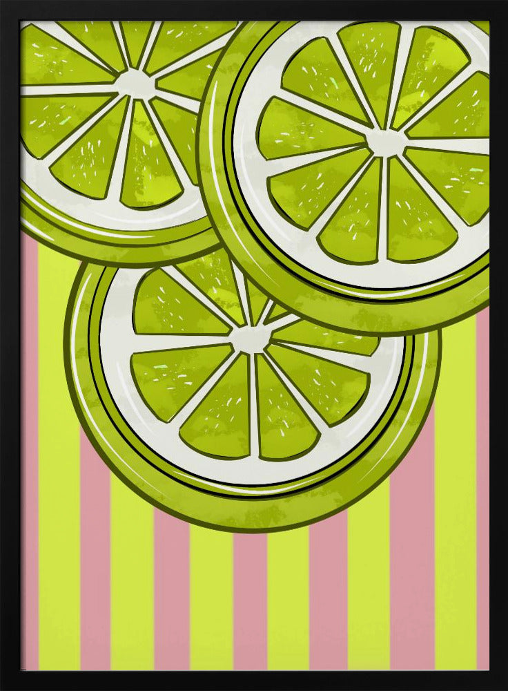 Limette auf Pink | Poster